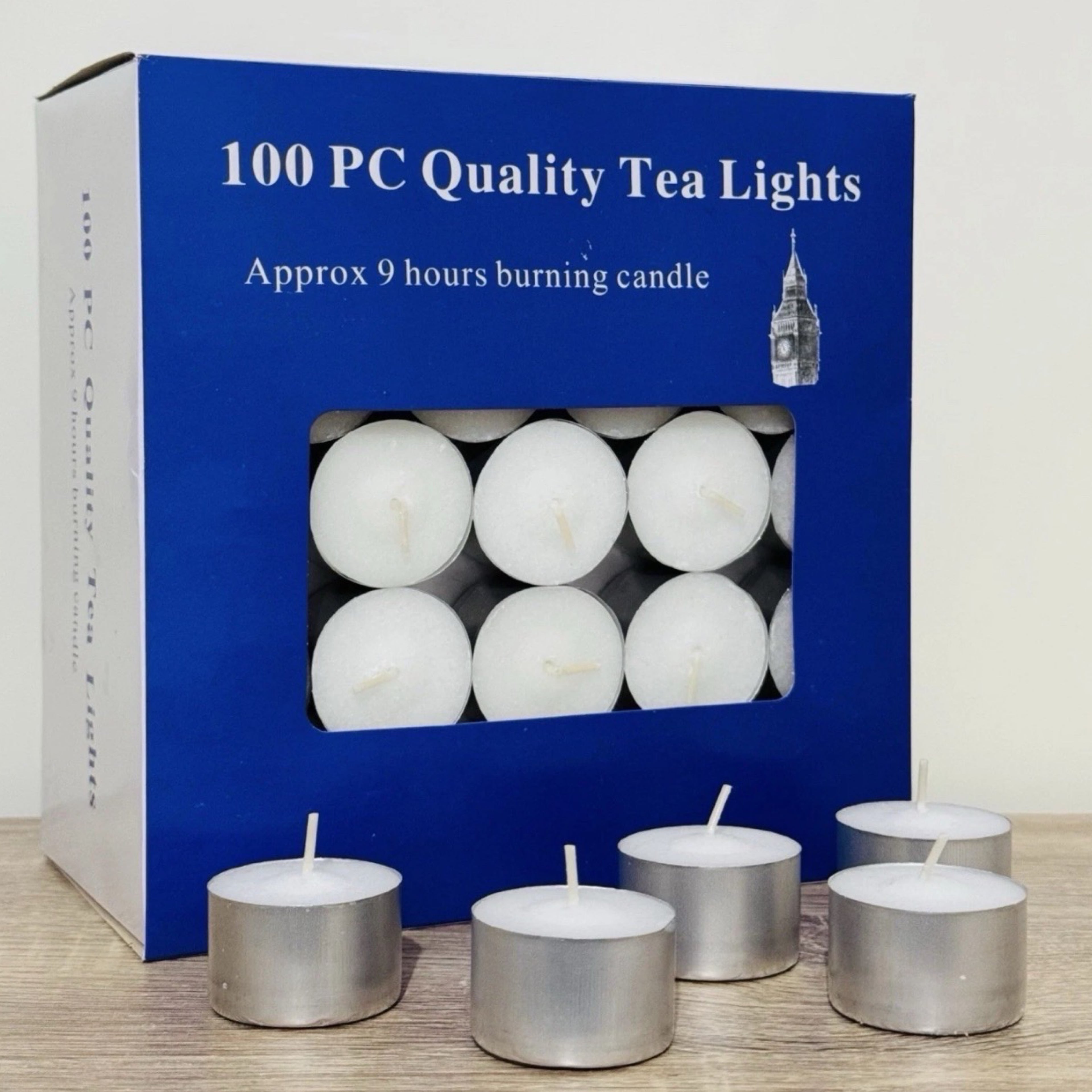 Bulk Tea Light Candles 9 Hour Unscented Long Burning White Tealights Australia